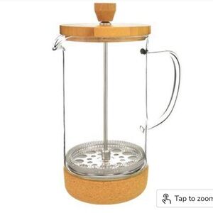 Grosche French Press Melbourne 8 Cup Bamboo & Cork 1000ML